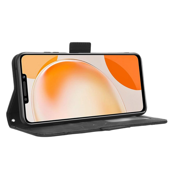 Etui z klapką do Huawei Nova Y91 4G, Card Slot, czarne
