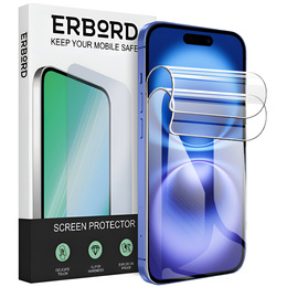 2x Folia Hydrożelowa do iPhone 16, ERBORD Hydrogel Foil