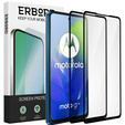 2x Szkło Hartowane do Motorola Moto G04 / G24 / G24 Power, ERBORD 3D pełne, szybka na cały ekran