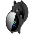 Etui z hartowanym szkłem do Garmin Vivoactive 6 – pełna ochrona 2w1 - czarne