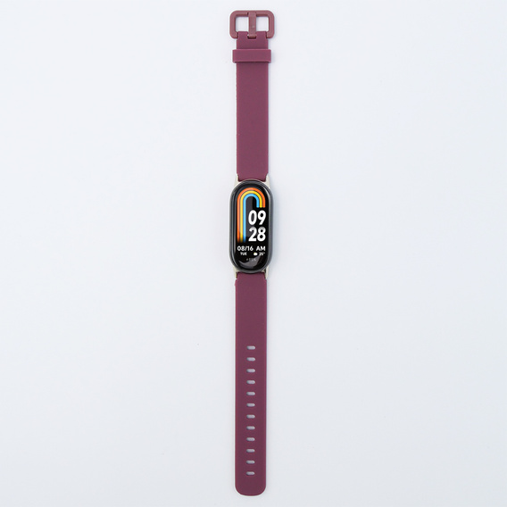 Pasek Silikonowy do Xiaomi Smart Band 10 / 9 / 8, Fioletowy
