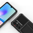 Etui do Samsung Galaxy A05s, Card Holder Kickstand, czarne