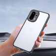 Etui do OnePlus 15R, Fusion Hybrid, przezroczyste z czarną ramką
