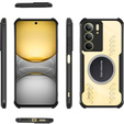 Etui do Realme 14X / Realme C75, z blaszką magnetyczne, przezroczyste / czarne