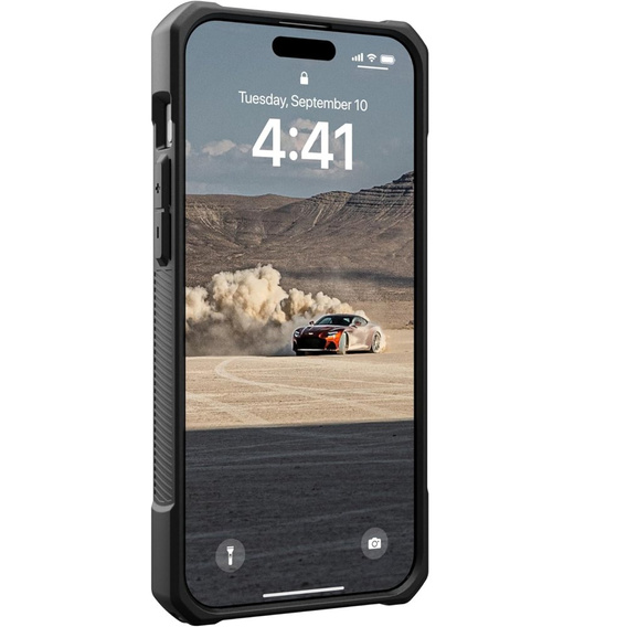 Etui Urban Armor Gear do iPhone 15 Pro, Monarch, carbon czarne