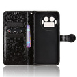 Etui z klapką do Realme GT 8 Pro, Wallet Rhombus, czarne