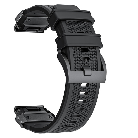 Pasek Silikonowy QuickFit do Garmin Fenix 22mm, Czarny