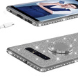 Etui do Samsung Galaxy S10+ Plus, Bling brokat, Srebrne