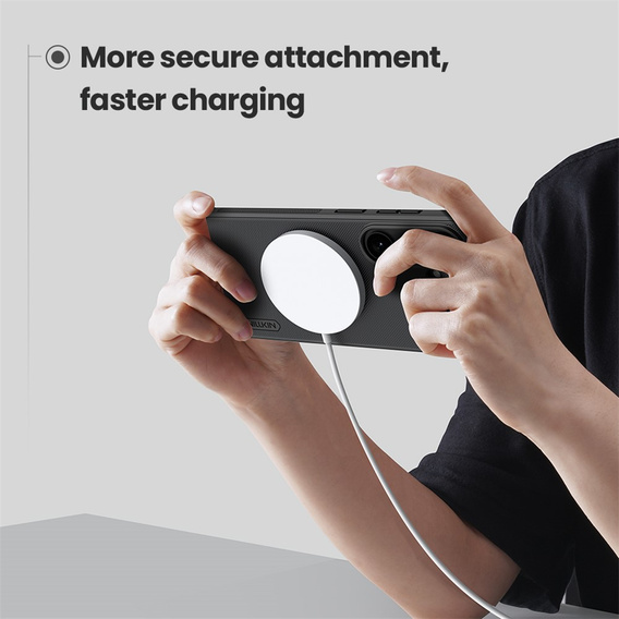 Etui NILLKIN do Samsung Galaxy S26, Frosted Shield, do MagSafe, czarne