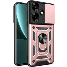 Etui pancerne do Infinix Hot 30, CamShield Slide, różowe rose gold