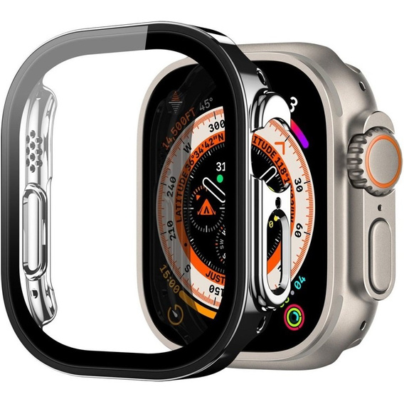 2w1 Etui + Szkło Hartowane do Apple Watch Ultra 49mm, Czarne, Dux Ducis