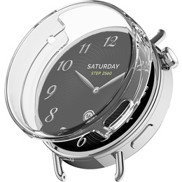 2w1 Etui z Osłoną na ekran do Xiaomi Watch S4 41mm, przezroczyste