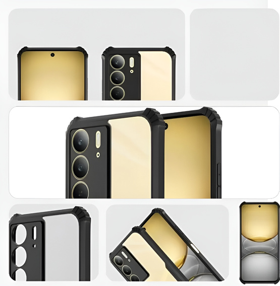 Etui do Realme 14X / Realme C75, AntiDrop Hybrid, czarne