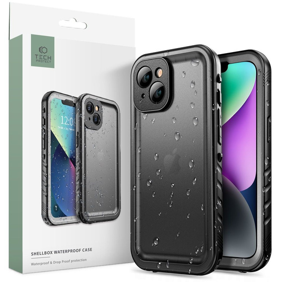 Etui Tech-Protect Waterproof IP68 Case do iPhone 14, Black