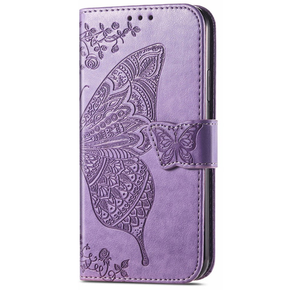 Etui z klapką do Samsung Galaxy A26 5G, Butterfly, fioletowe