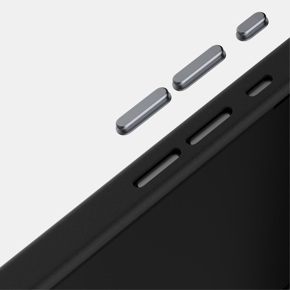 Etui ABEEL do iPhone 16e, Carbon Fiber, do MagSafe, czarne