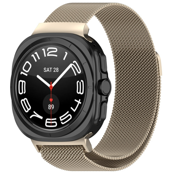 Pasek Bransoleta Milanese do Samsung Galaxy Watch Ultra 47mm (2025 / 2024), Beżowa