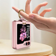 Etui GKK Ring Holder do Samsung Galaxy Z Flip7 FE / Z Flip6, różowe