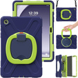 Etui do Samsung Galaxy Tab A9+ X210 / X215 / X216B, Pancerne obrotowe 360, Granatowe