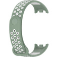 Pasek Silikonowy do Xiaomi Smart Band 10 / 9 / 8, Zielony / Biały