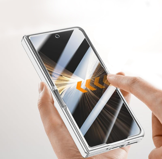 Etui do Honor Magic V5 5G, Dual Glass, do Magsafe, czarne