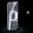Etui do Nothing Phone 2, Obudowa Fusion Hybrid Case, do MagSafe, przezroczyste