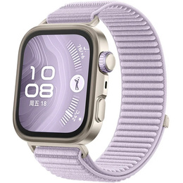 Pasek Nylonowy do Huawei Watch Fit 4 / 4 Pro / 3, Jasny Fiolet