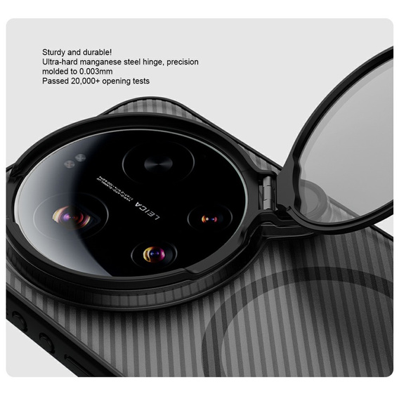 Etui Nillkin CamShield Prop Magnetic dla Xiaomi 17 Ultra, czarne