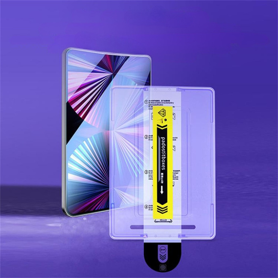 Szkło hartowane do iPad 11" 2025 A16 (11 gen.) / iPad 10.9" 2022 (10 gen.), z narzędziem do automatycznego usuwania kurzu