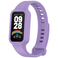 Pasek Silikonowy do Xiaomi Smart Band 9 Active / Xiaomi Redmi Band 3, Fioletowy