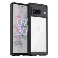 Etui do Google Pixel 7 5G, Fusion Hybrid, z ochroną aparatu, przezroczyste / czarne