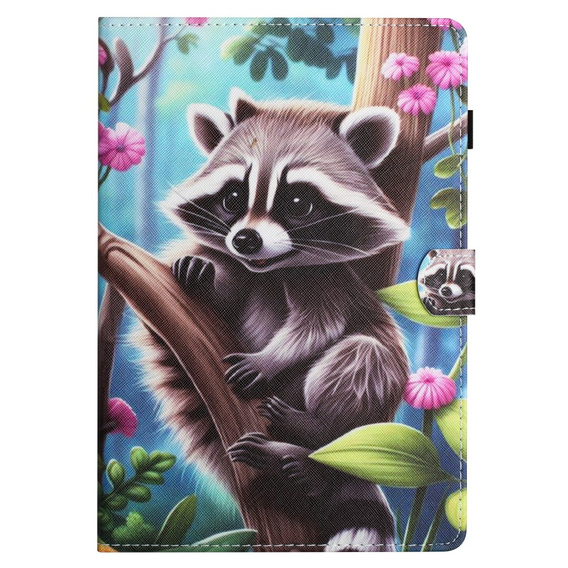 Etui do Samsung Galaxy Tab S6 Lite 10.4" 2020/2022/2024, z klapką, raccoon