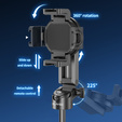 Blavec Selfie Stick Aluminium Coco Mini P-05 tripod + pilot + mocowanie 0,41 metra - czarny