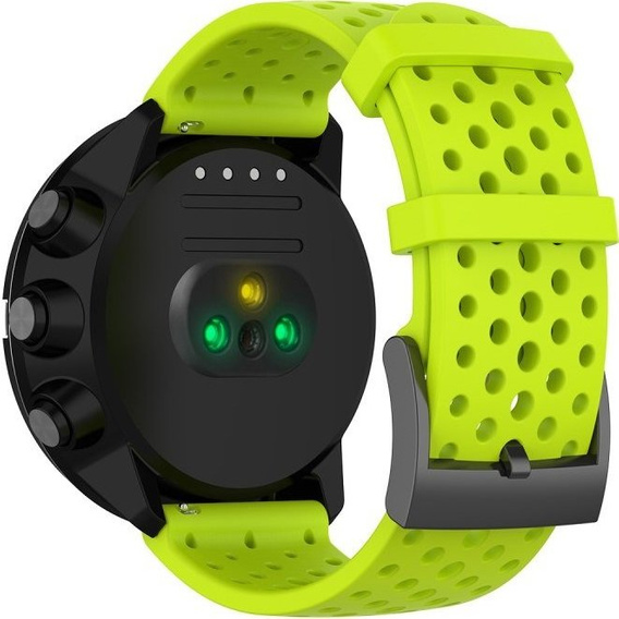 Pasek Silikonowy do Suunto 9 24mm - Zielony