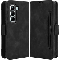 Etui z klapką do Infinix Hot 50 Pro 4G, Card Slot, czarne