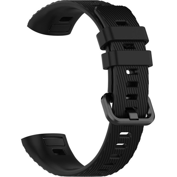Pasek Silikonowy do Huawei Band 3/4 Pro - Czarny