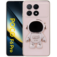 Etui do Xiaomi Poco F6 Pro, Astronaut, różowe