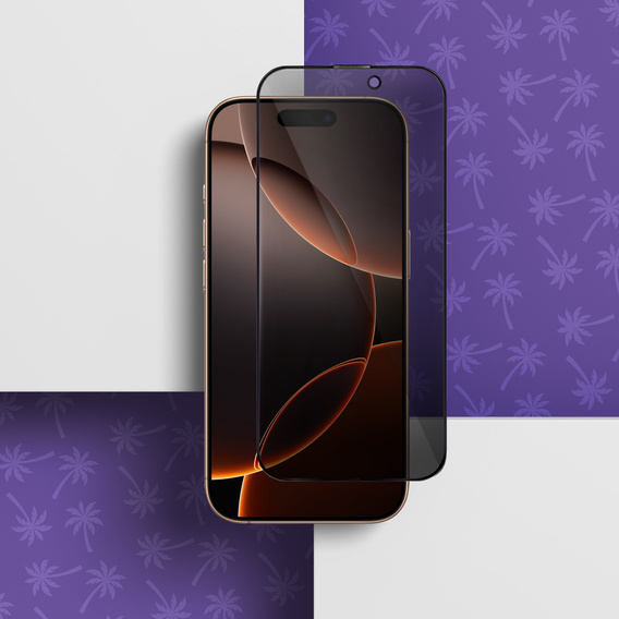 Szkło Hartowane Prywatyzujące Shy Palm do iPhone 16 Pro Max