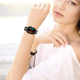 Bransoleta z Diamentami do Huawei Watch Fit 4 / 4 Pro / 3, Czarna