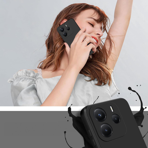 Etui do Xiaomi Redmi Note 14 4G, Silicone Lite, czarne