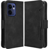 Etui z klapką do Oppo Reno 13F, Card Slot, czarne