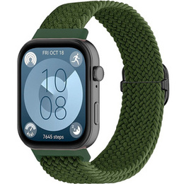 Pasek nylonowy do Huawei Watch Fit 4 / 4 Pro / 3, Zielony