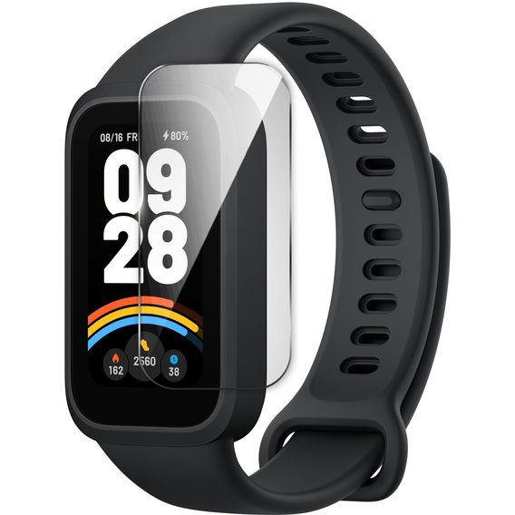 2x Szkło Hartowane ERBORD do Xiaomi Smart Band 9 Active, z ramką do montażu