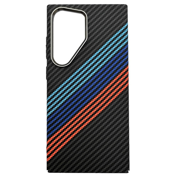 Etui do Samsung Galaxy S24 Ultra, Carbon Fiber MagSafe, granatowe