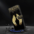 Etui z klapką do Xiaomi Redmi Note 12 4G, Wallet, Wings złote