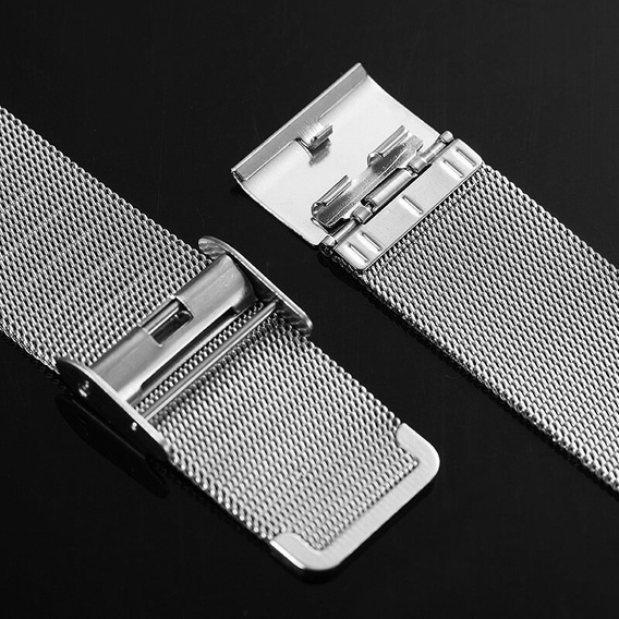 Pasek Bransoleta Milanese + Etui do Samsung Galaxy Watch 7 40mm, Srebrna