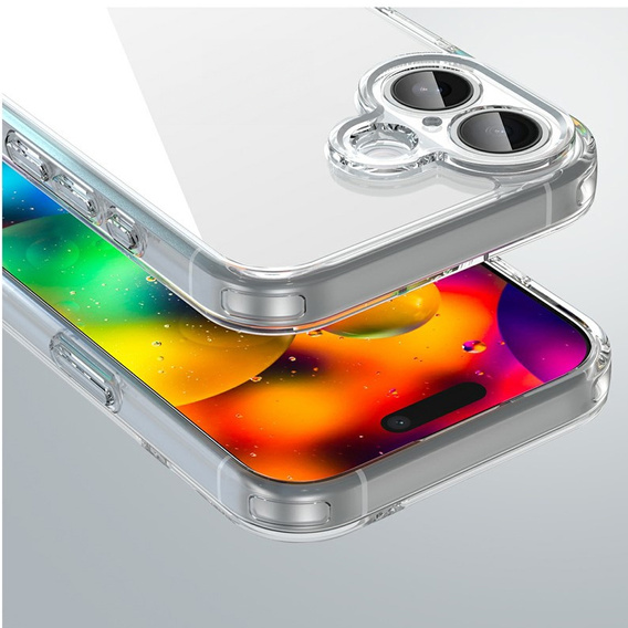 Etui do iPhone 17, z ochroną aparatu, przezroczyste