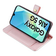 Etui z klapką do Samsung Galaxy A16 / A16 5G, Wallet Zipper Pocket, różowe