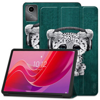 Etui Tech-Protect do Lenovo Tab M11, Smartcase Sad Cat, Zielone