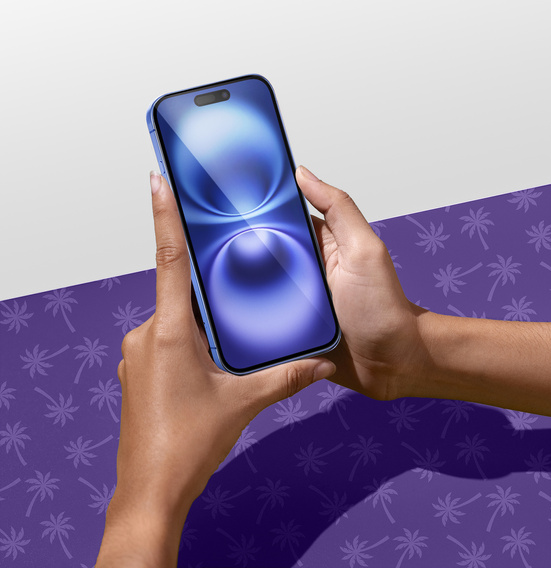 Szkło Hartowane Prywatyzujące Shy Palm do iPhone 16 Plus